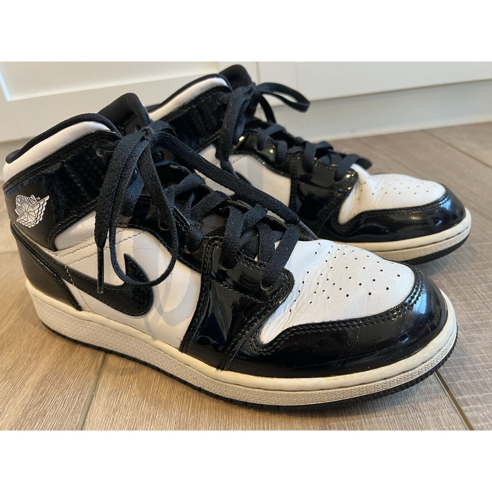 Nike Jordan 1 Mid Shoes ASW 2020 Carbon Fiber DD2192-001 GS 6.5Y Ships Fast‎